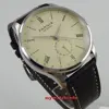 42mm Parnis esfera blanquecina 24 horas función GMT movimiento automático de gaviota para hombre reloj Relogio Masculino ► Foto 3/6