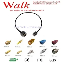 Удлинитель в сборе: n Мужской прямой к RP-TNC мужской прямой с кабель RG174