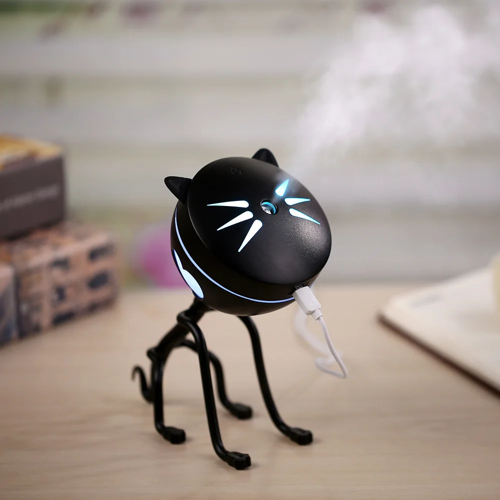 

Cute Cartoon USB Portable Air Humidifier Ultrasonic Mini Essential Oil Aroma Diffuser Home Office Mist Maker Fogger Air Purifier