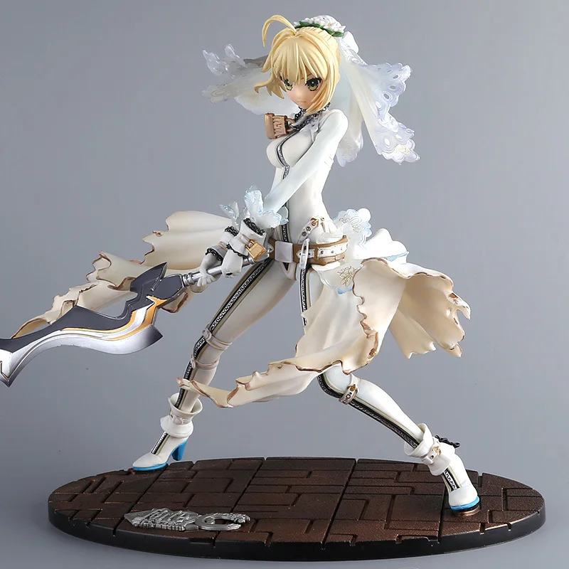 23 см, аниме Fate/stay Night Gsc Extra Ccc, белое платье, меч невесты, фигурка, модель, коллекция, Fate Night Girl Figure, новинка