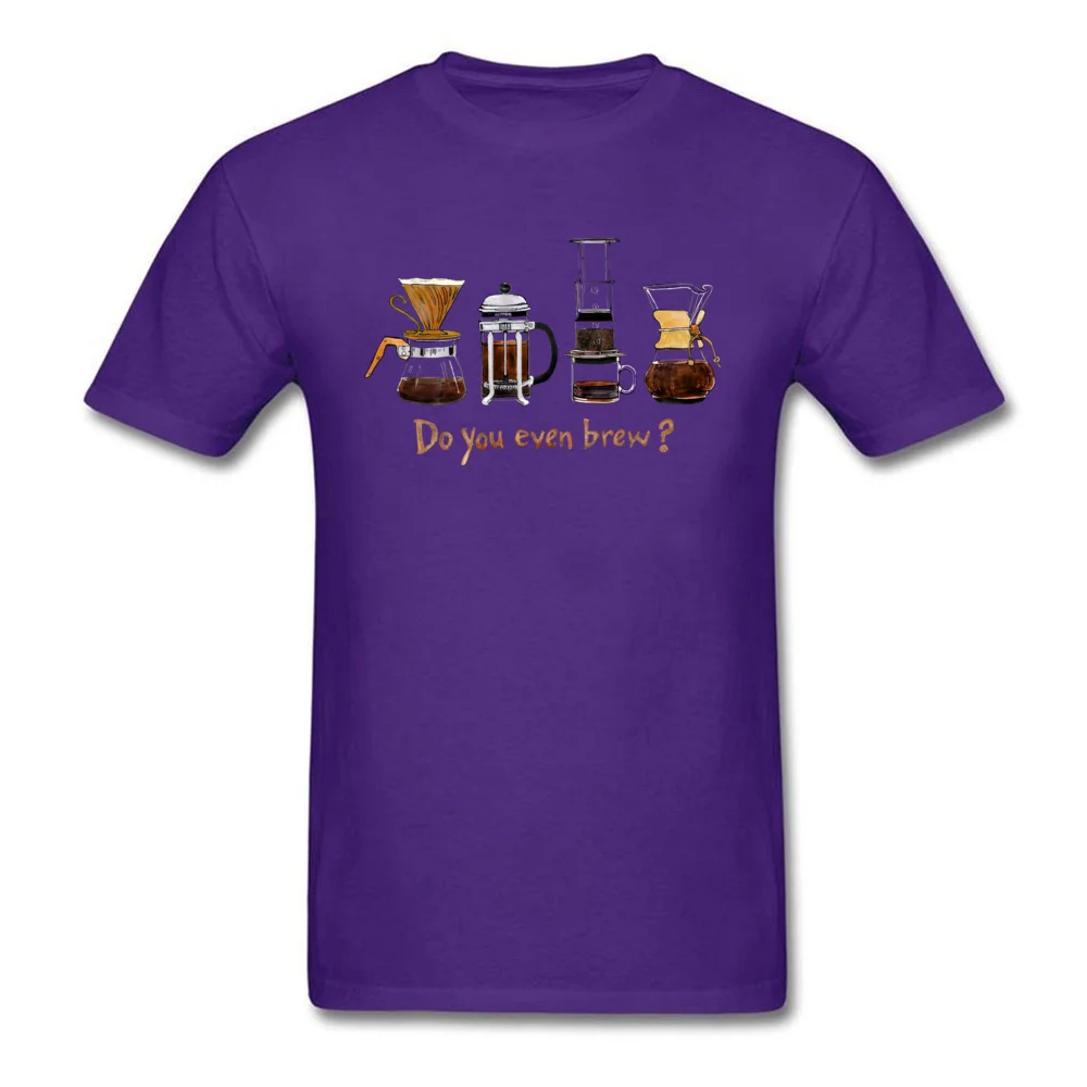 Faddish Do You Even Brew Casual T Shirt Crewneck 100% Cotton Men Tees Short Sleeve Autumn Casual Tops Shirts Wholesale Do You Even Brew purple