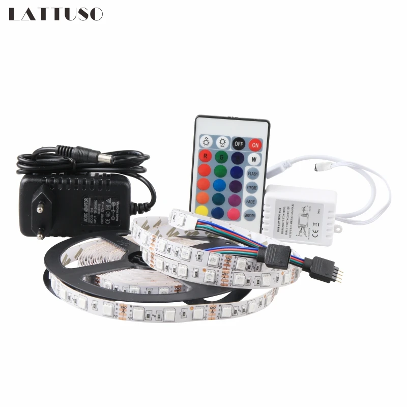 

LAN MU LED Strip 5050 DC12V 60LEDs/m 5m/lot Flexible LED Light RGB Cool/Warm White Red Green Blue Light SMD 5050 LED Strip