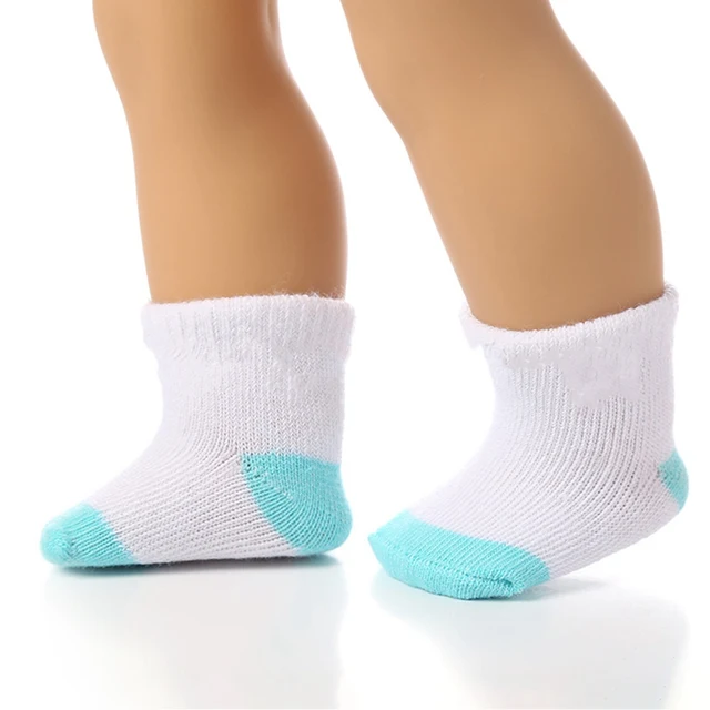 1 Pairs Mini Sock Fit 43cm Baby Doll Clothes Accessories For Dolls Baby