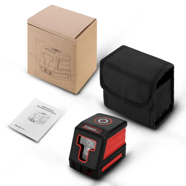 DEKO DKLL11 Дальномер мини-стиль самоустанавливающийся лазер выравнивания уровня перекрестной линии лазера с красным источником