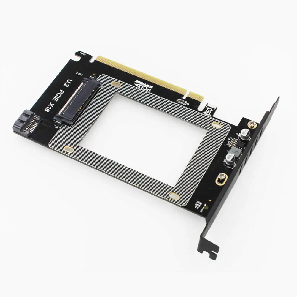 PCI-E Riser 3.0 4X X16 to U.2 SFF-8639 Adapter NVMe PCIe SSD PCI-e to U2 Card M.2 NGFF 2.5' SSD PCI-EX16 Intel