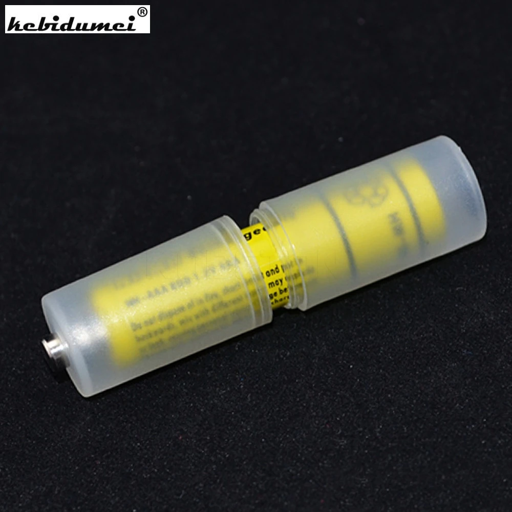 

kebidumei 2019 New arrival 5Pcs AAA to AA Size Cell Battery Converter Adapter Batteries Holder Plastic Case Switcher Wholesale