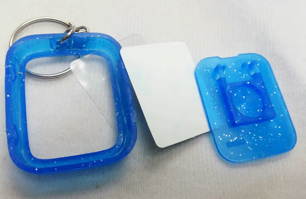 Plastic Photo Frame Keychain Blank Keyring Clear Picture Pendant Snap-In Insert Photoes party favor pinata toys 1/5/10pcs party toys toy gift filler pop keychain toys