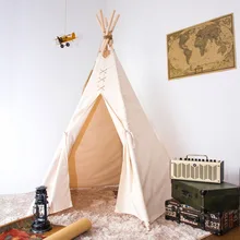 Чистый белый f поляки дети играть палатку индийский вигвайн