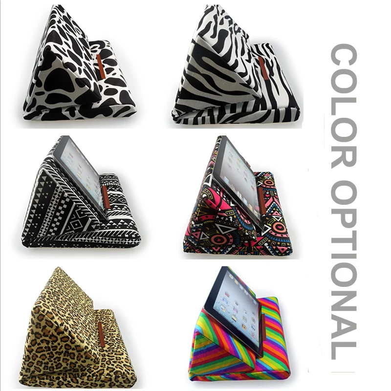 Foldable Trigon Cushion Tablet Pc Pillow Stand Holder Support Book