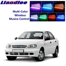 LiandLee Автомобильный интерьер пол Декоративные Атмосферу мест акцент окружающей среды неоновый светильник для Chevrolet Lanos FSO