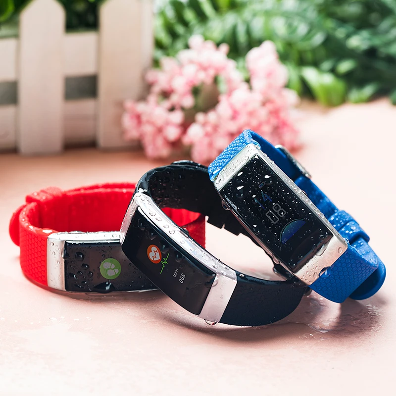 DB07C color smart bracelet Waterproof IP68 band honor fitness support Heart rate Blood pressure for iOS android | Электроника
