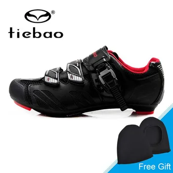 

Tiebao Auto Lock Bike Shoes Men Professional Road Highway Bicycle Shoes Non-slip Breathable Cycling Shoes Sapatos de ciclismo