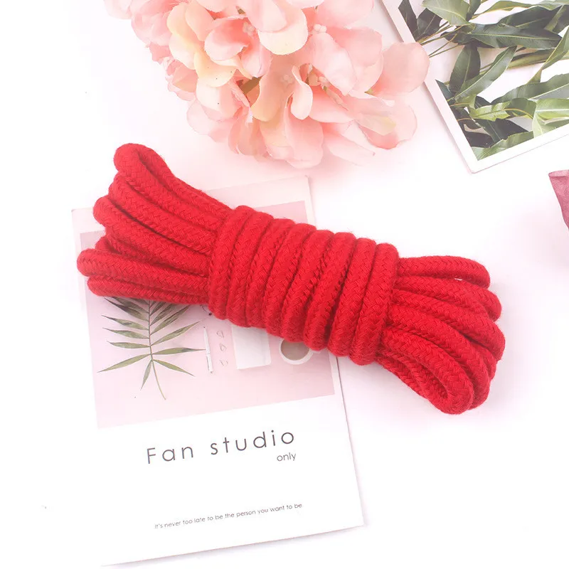 5M BDSM Bondage Shibari Rope 100% Cotton Body Tied Ropes Exotic Accessories BDSM Adult Slave Tying Sex Torture Games Rope to Tie