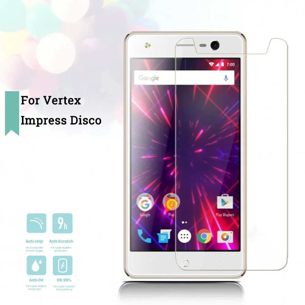 2.5D 0 26 мм ультратонкое закаленное стекло Vertex Impress Disco усиленная защита