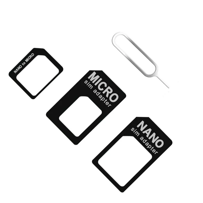 Новое поступление 4 в 1 sim-адаптер для Nano Micro стандартного размера sim-карты для iPhone X 7 8 для Android телефона huawei Xiaomi 5 6