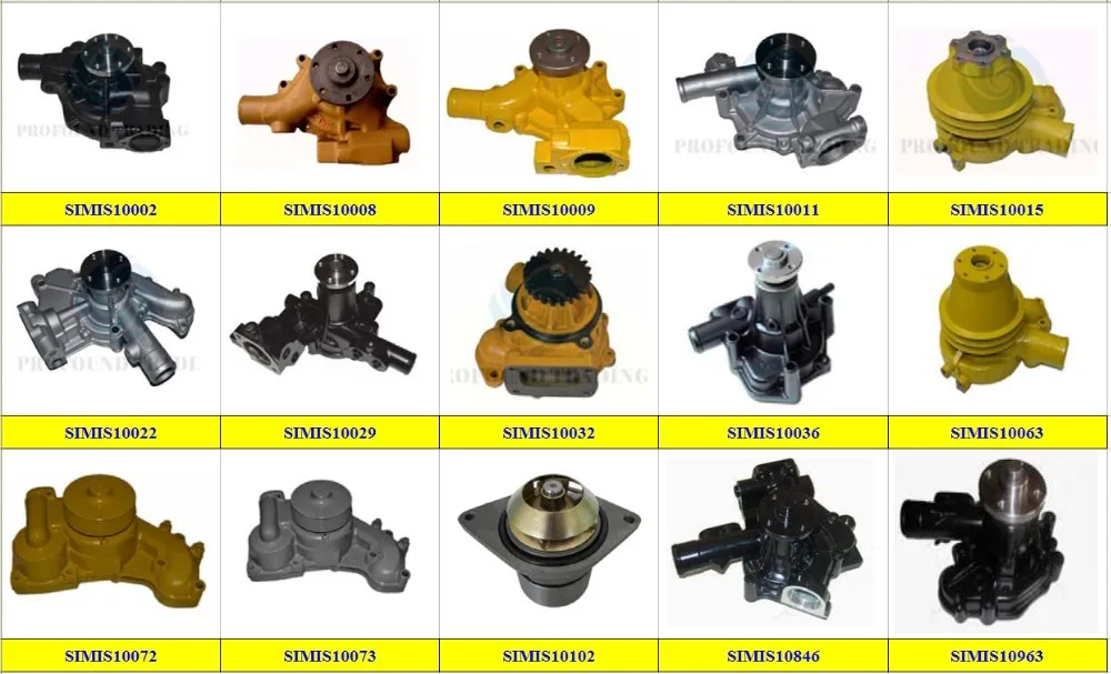 Водяной насос 119810-42002 119802-42000 119180-42001 для мини-экскаватора KOMATSU экскаватор 3D82, 3TNE82 3TN75L-RB 3TNV76