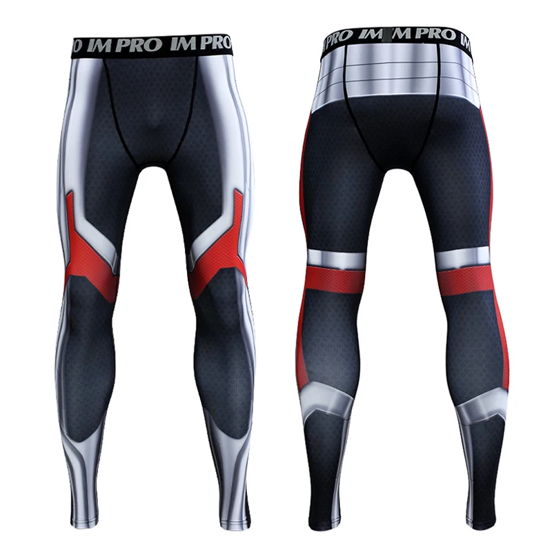 Adults Unisex Pants Avengers Endgame Quantum Realm Cosplay Compression Pants The Advanced Tech 3D Printed Trousers For Male