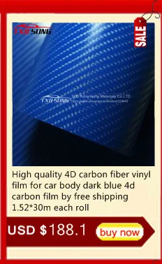 Высококачественная 4D виниловая пленка из углеродного волокна для кузова автомобиля темно-синяя 4d углеродная пленка с бесплатной доставкой 1,52*30 м каждый рулон