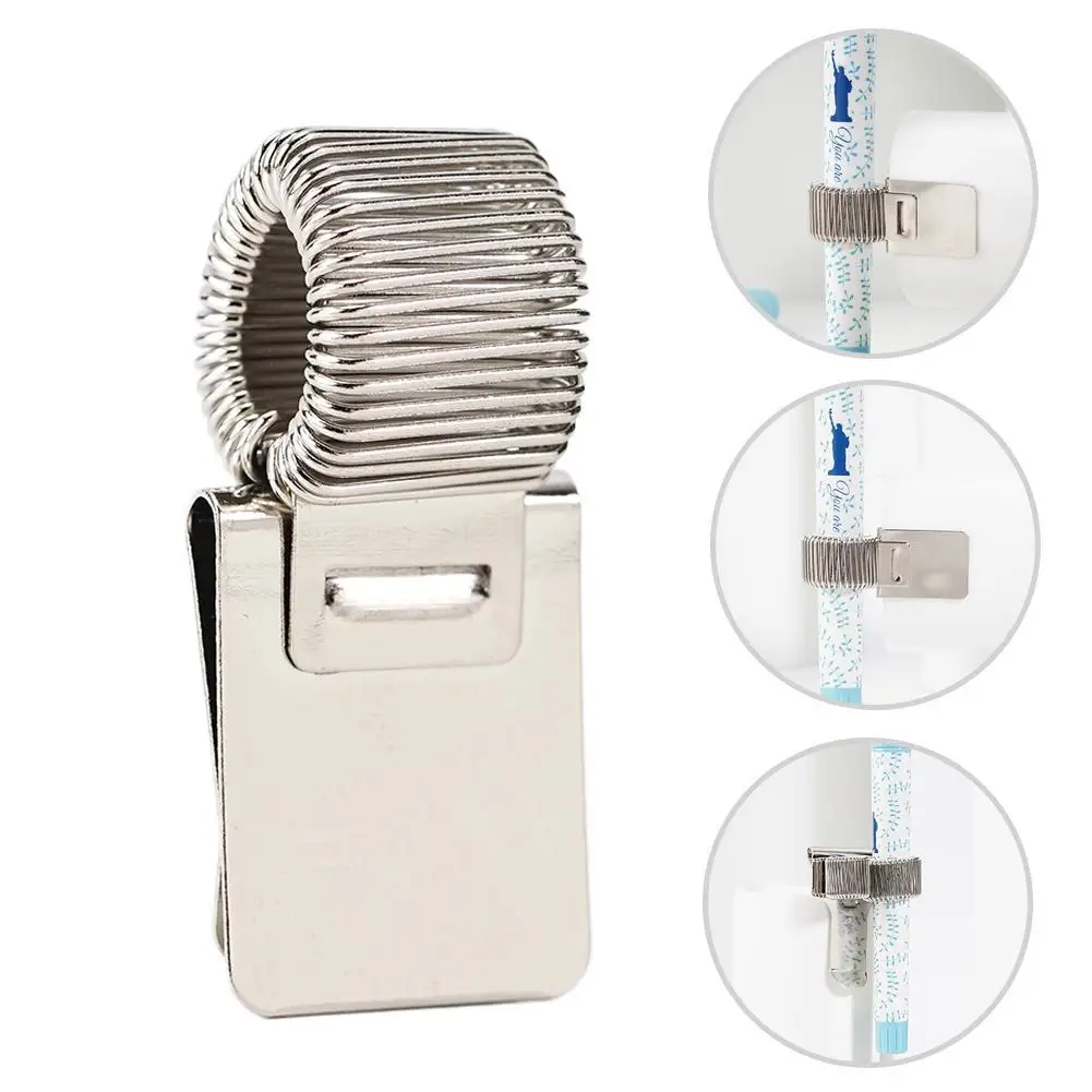 

2022 New Metal Spring Pen Holder With Pocket Clip Doctors Nurse Uniform Pen Holders Single/Double/Triple Hole