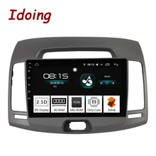 Idoing 9 “1Din Car Android 8.0 Radio Vedio Multimedia Player Per Hyundai Elantra 2010 di Navigazione GPS e Glonass 4G + 64G Octa Core