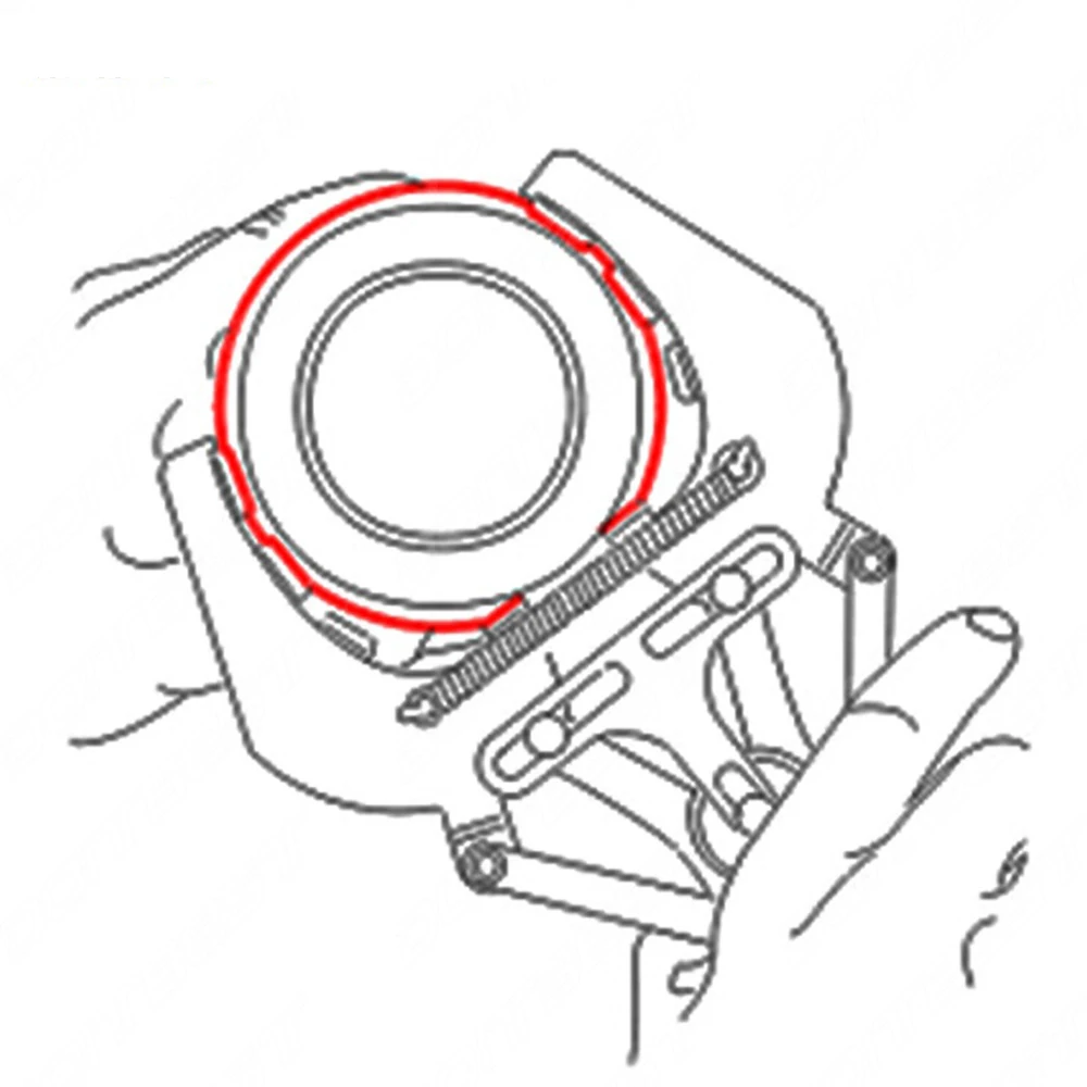 Piston Ring Clamp Compressor Dismounting 80-120mm Nickel-plated Hand-held Disassembly Removal Automotive Tools