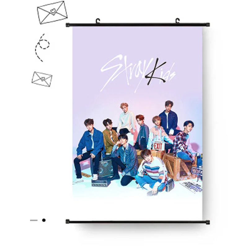

Stray Kids new album pictorial big hanging canvas painting poster