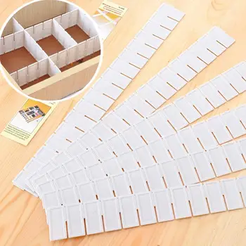 

6Pcs Adjustable Wardrobe Drawer Divider Board Storage Clapboard For Ties Socks Bra Underwear lingerie Organizer Cabinet Dividers