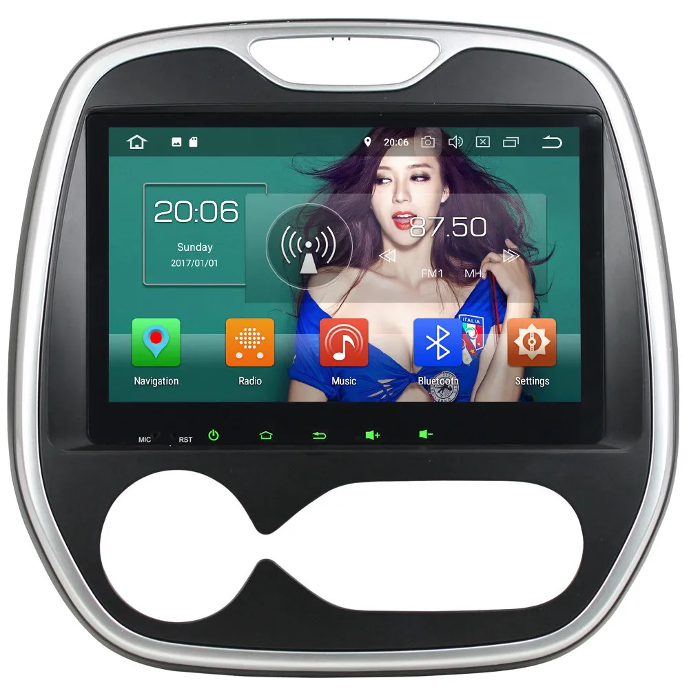 Sale KLYDE 9" IPS 4G Android 8.0 Octa Core PX5 4GB RAM 32GB ROM Car DVD Multimedia Player Radio For Renault Capture AT MT 2011-2017 1