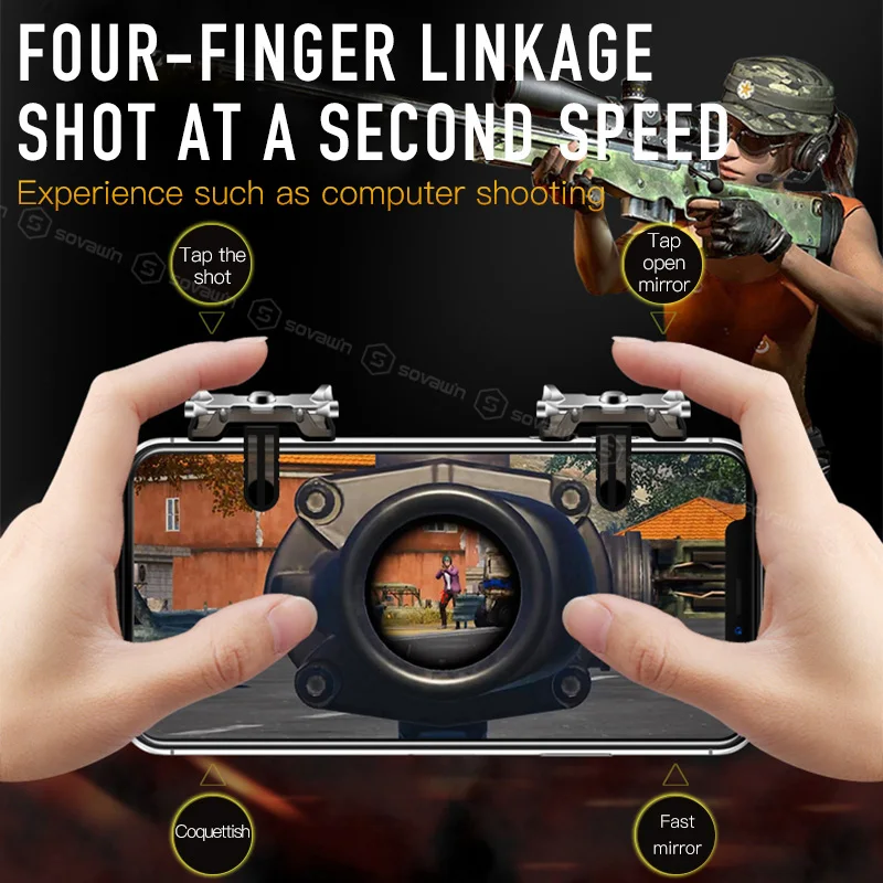 IPad PUBG мобильный игровой коврик Кнопка огня шутер цель ключ Геймпад контроллер