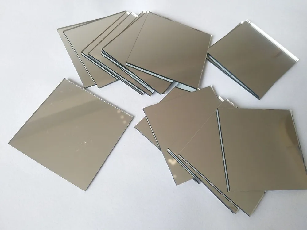 

30PCS/lot Rectangle Glass Mosaic Mirror Round Glass Mirror Craft DIY Accessory 2inch