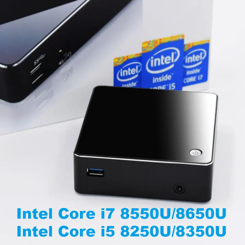 Intel Core i5 8250U M.2 SSD Мини ПК Windows 10 Pro мини компьютер четырехъядерный процессор intel Kaby