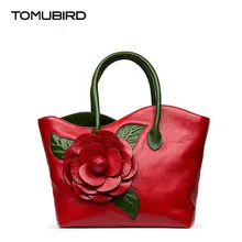 TOMUBIRD Улучшенная воловья кожа дизайнерский Вдохновленный дамы ручной работы объемный брелок в виде цветка ручной работы кожаная сумка сумки