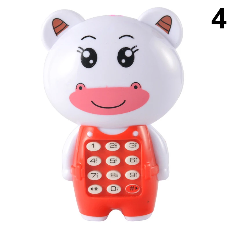 Baby Electronic Phone Toy Children Cartoon Light Flashing Music Mobile Phone Toy AN88