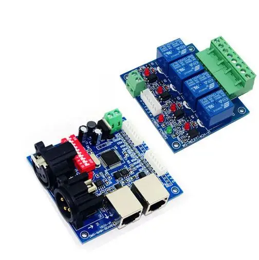 

best price DC12V main-board & DMX-RELAY-4 channel dmx512 relays decoder use for led lamp