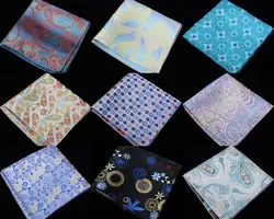 Shifoputi Новый Hanky цветочный галстук Для мужчин ручной работы шелк Paisley Pocket Square цветок Платки носовые для девочек для мужской костюм галстук