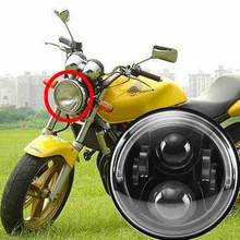 7 Inch Motorcycle LED DRL Projector Headlights With Angel Light for Honda CB400 CB500 CB1300 Hornet 250 600 900 VTE