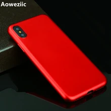 Aoweziic 2018 ультра-тонкие матовые Soft Shell для iPhone 8 чехол для мобильного телефона 8 Plus X полный силиконовые Нескользящие -капля Женская Мода