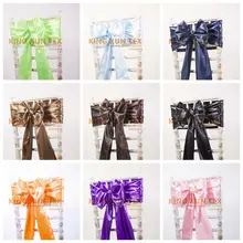 Цена 25 шт. Сатиновая стул с поясом-бабочкой для банкета свадебные стулья chiavari украшения