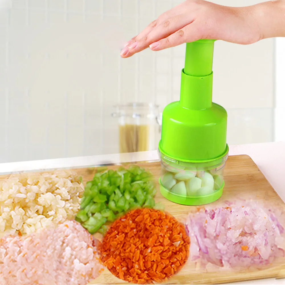 

Kitchen Accessories Garlic Crusher Practical Stainless Steel Vegetable Garlic Presses Onion Cutter Chopper Kitchen Tool Gadget
