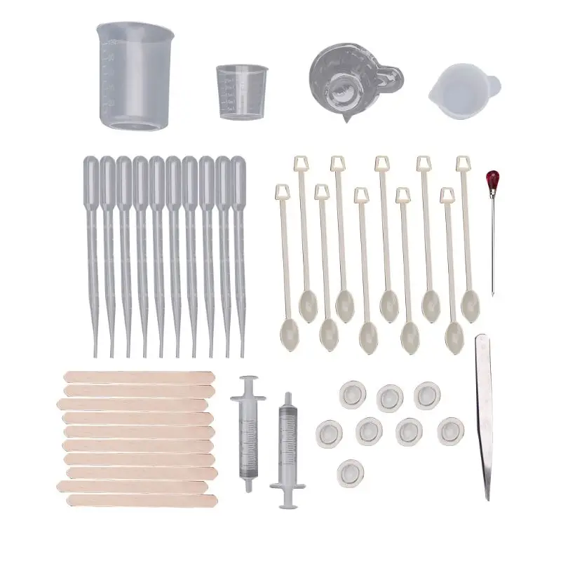 

1 Set Plastic UV Manual Crafts Epoxy Mold Material DIY Resin Pendant Jewelry Making Tools