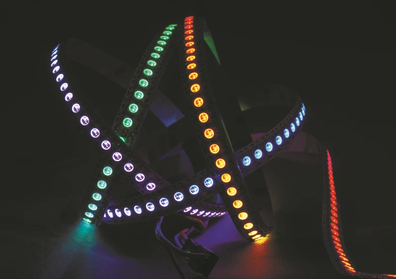 

WS2812 DC5V 144LEDs/M Dream Magic Color LED strip,5050 RGB strip Non-Waterproof DIY pixel matrix display