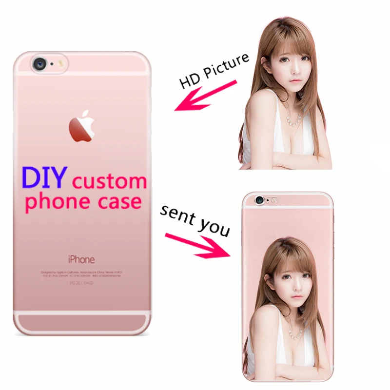

Phone Case Customize Print Picture Silicone Back Shell Personalized Print Cover Cases For iPhone SE 5s 6 6s 8 7 Plus X XS MAX XR
