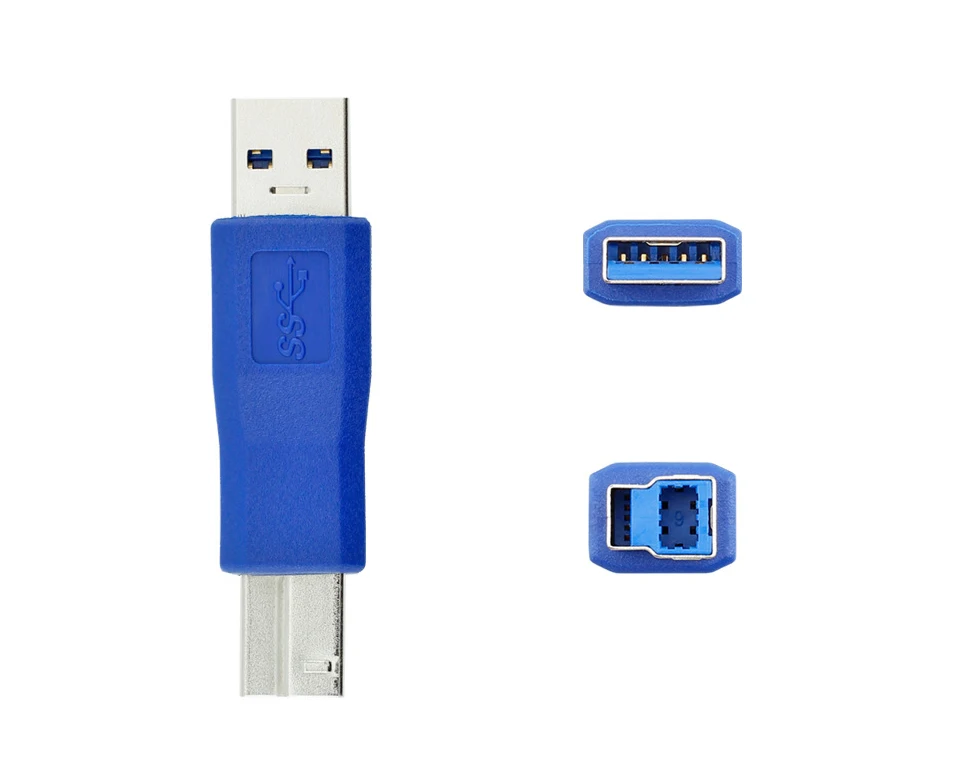 USB 3,0 USB A мама к USB B 3,0 папа для кабеля передачи данных конвертер принтер соединитель USB удлинительная головка AM-BM