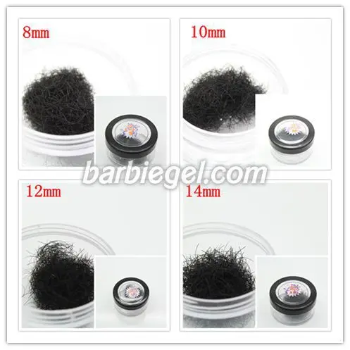 4pcs lot 8mm 10mm 12mm 14mm Individual Black False Eyelash Extension Eye Lashes font b Makeup