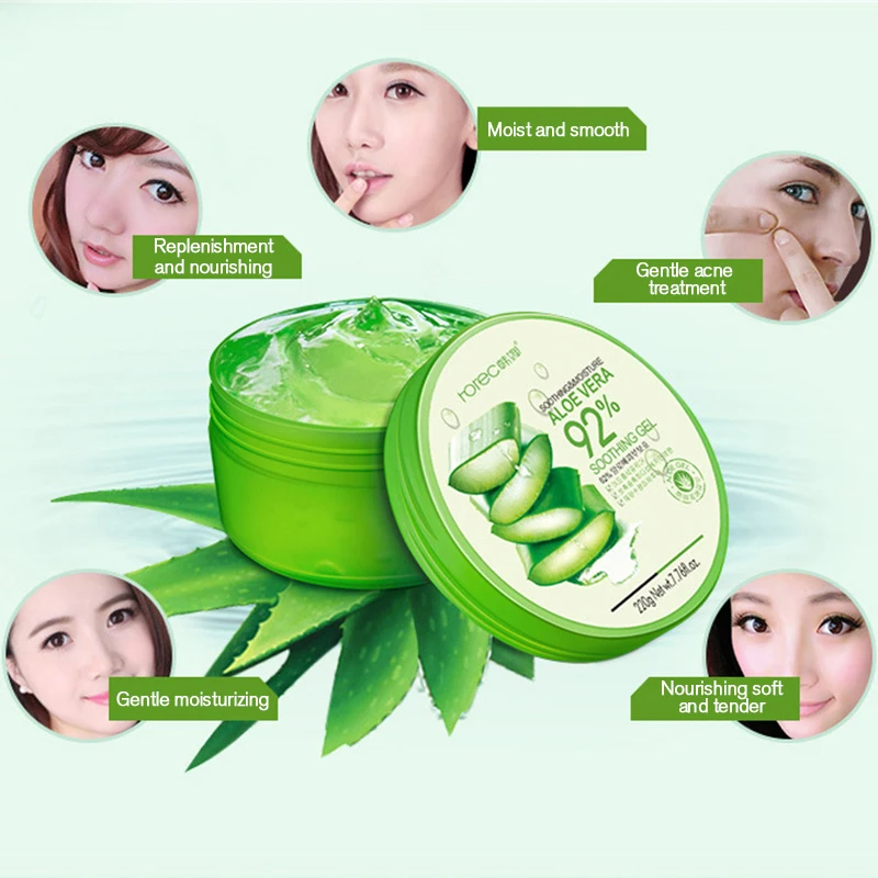 ROREC Natural алоэ вера гель крем для лица увлажняющий лечения акне увлажнение