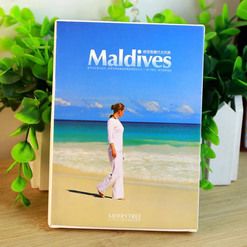 30 шт./упак. мультфильм совершить поездку на Мальдивы открытка/поздравительная открытка/Wish Card/карточки для записок канцелярские