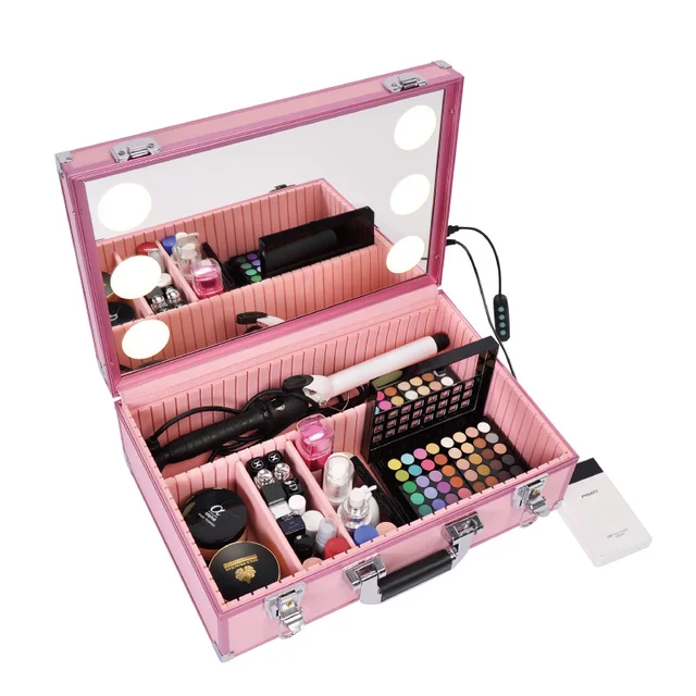 Professional Makeup Case with Light 