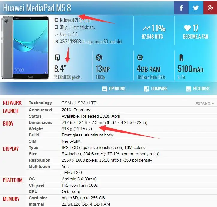 Huawei MediaPad M5 8