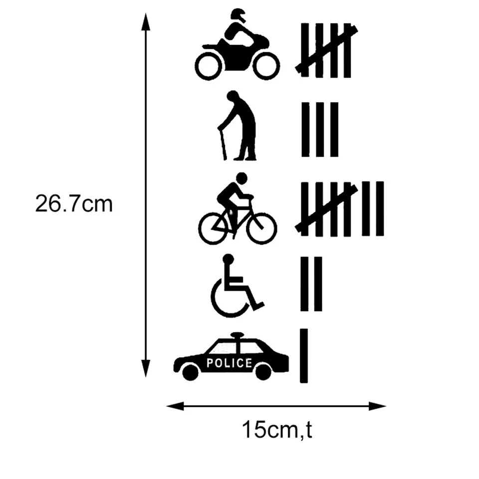 26.715CM Collisions Happen Several Car Stickers Decals Jokes Mischief Transport Vehicles Stickers BlackSilverLaser For Ford (4)