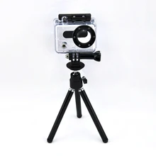 Universal Mini Portátil xiaomi yi Tripé, flexível Tripé Adaptador de Montagem para SJ4000 GoPro Go Pro Herói 4 3 + 3 2 xiao yi